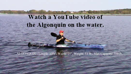 Click here to watch a YouTube video of the Algonquin on the water.