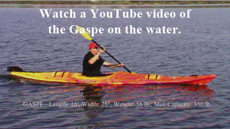Click here to watch a youtube video of the Gaspe on the water.